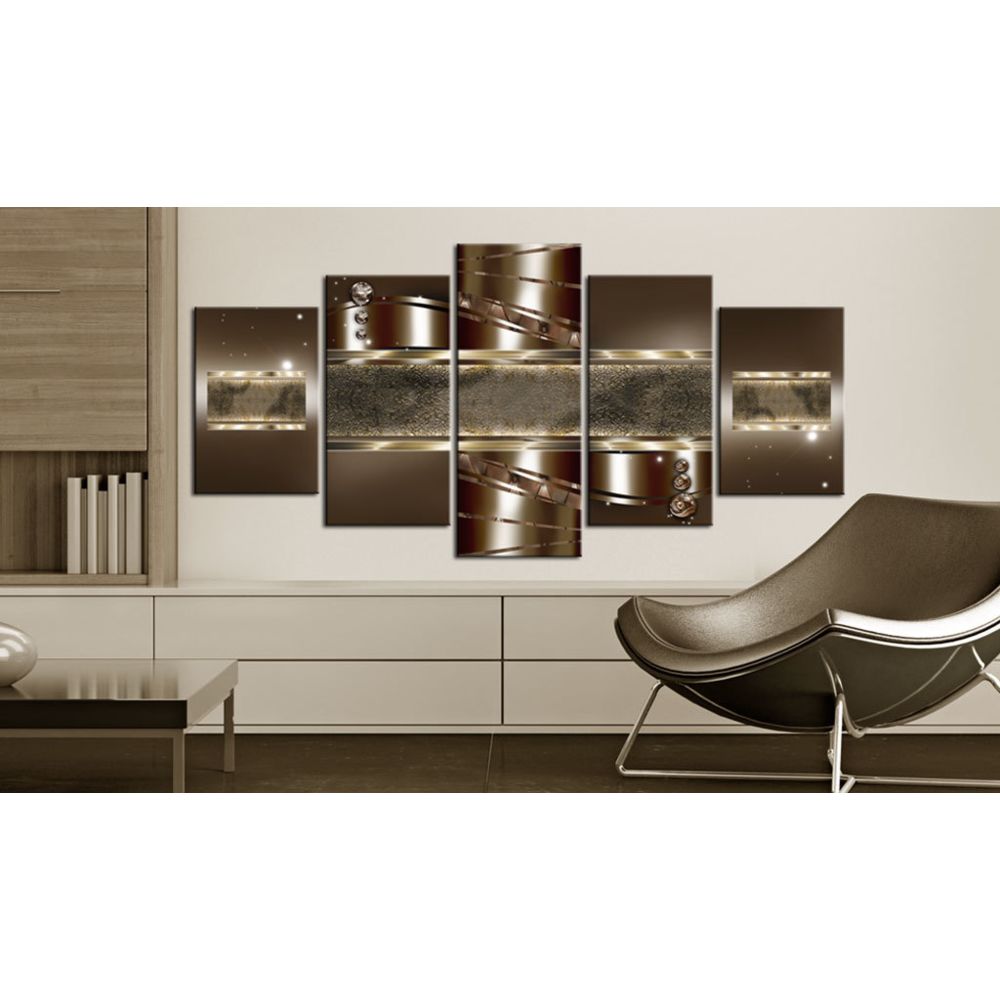 marque generique - 100x50 Tableau Modernes Abstraction Stylé Brown mirage - Tableaux, peintures