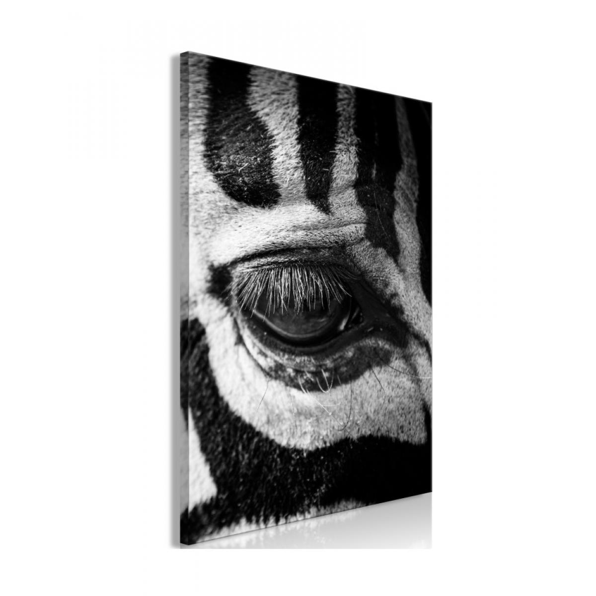Artgeist - Tableau - Zebra Eye (1 Part) Vertical 40x60 - Tableaux, peintures