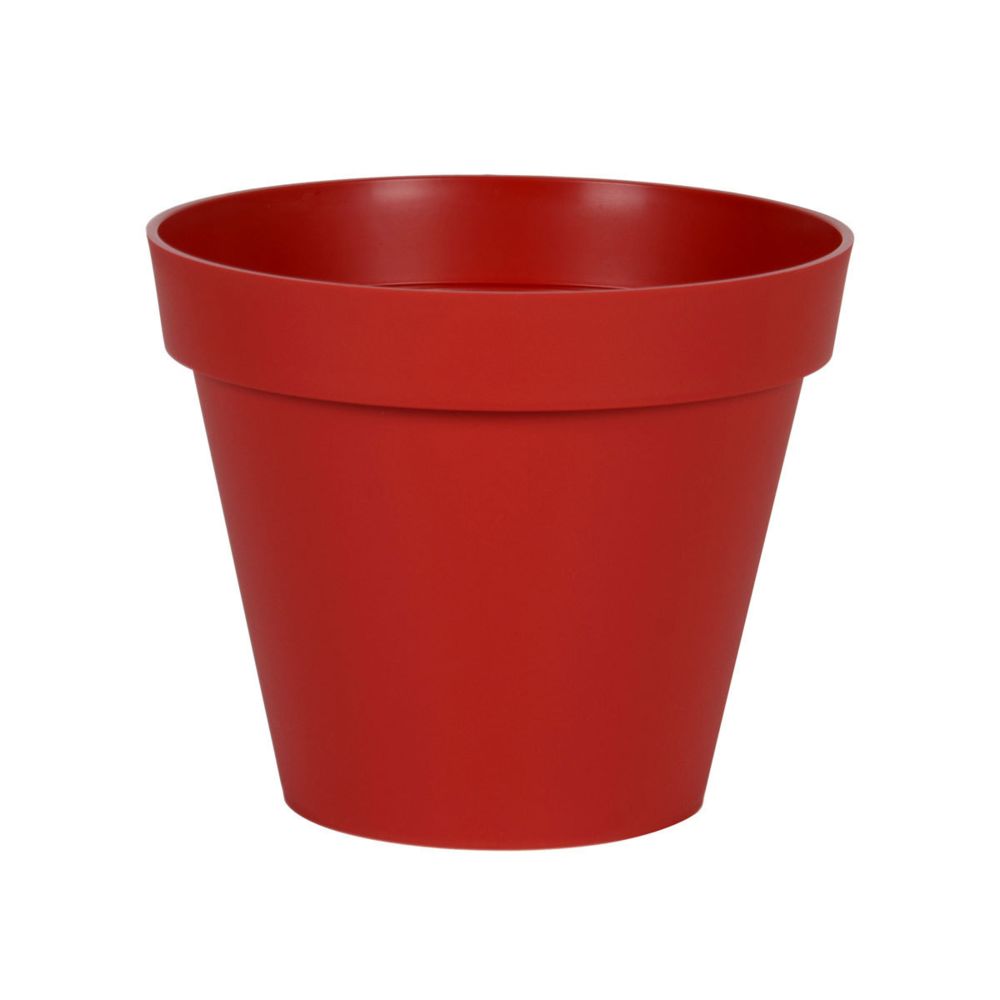 Eda Plastiques - Pot de fleurs Toscane Pop 43L rouge Ø 480 mm - Pots, cache-pots