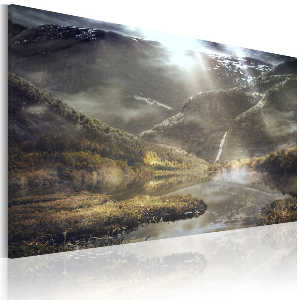 Bimago - Tableau - The land of mists - Décoration, image, art | Paysages | Montagne | - Tableaux, peintures