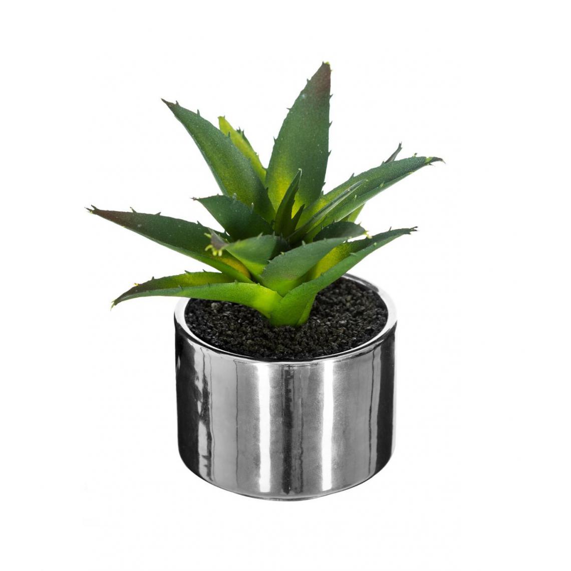 Atmosphera, Createur D'Interieur - Atmosphera - Plante verte artificielle Pot en céramique H 15 cm - Plantes et fleurs artificielles