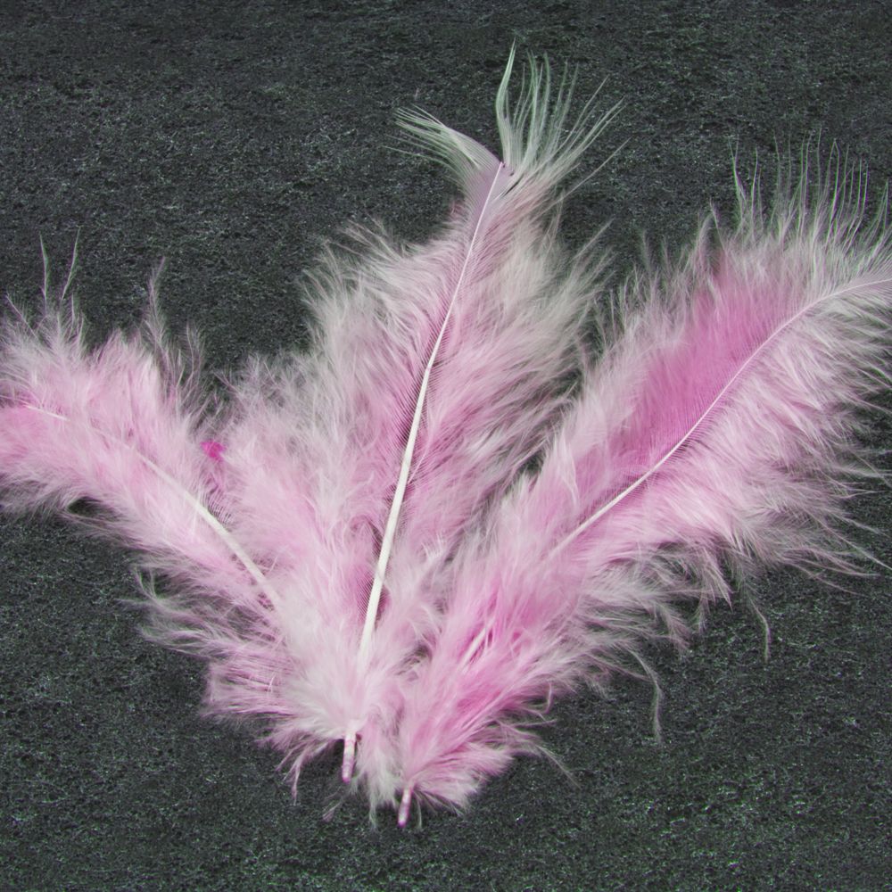 Visiodirect - Lot de 20 plumes de décoration coloris Rose - 10 x 4 cm - Objets déco