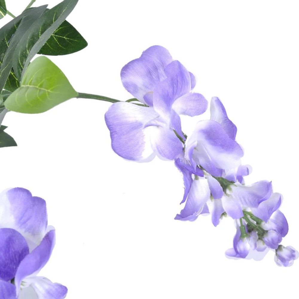 marque generique - Icaverne - Fleurs et plantes artificielles famille Wisteria artificiel avec Pot 120 cm - Plantes et fleurs artificielles