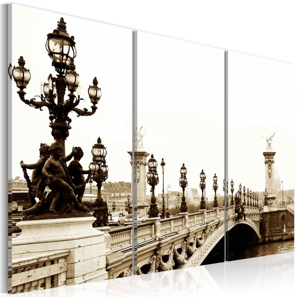 Artgeist - Tableau - Balade romantique à Paris 90x60 - Tableaux, peintures