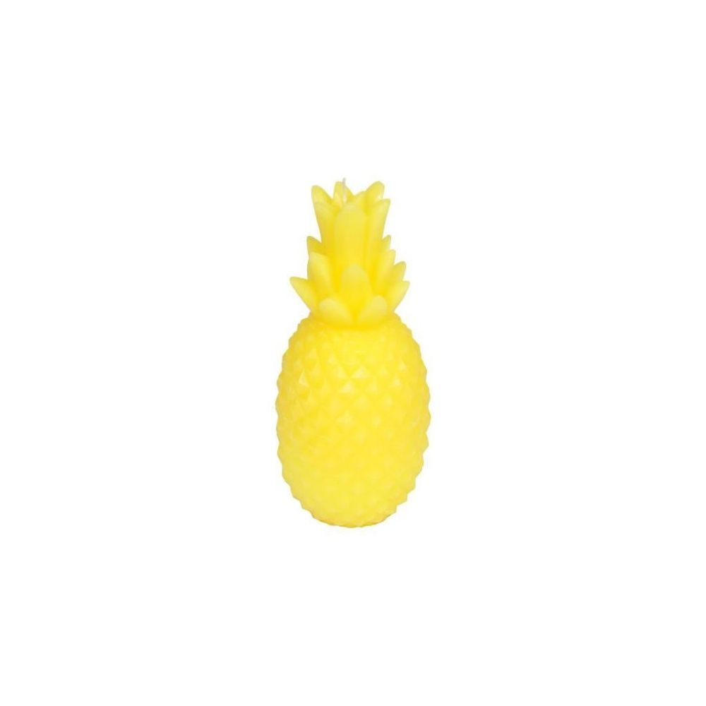 marque generique - Bougie ananas H 20,5 cm Jaune - Bougies