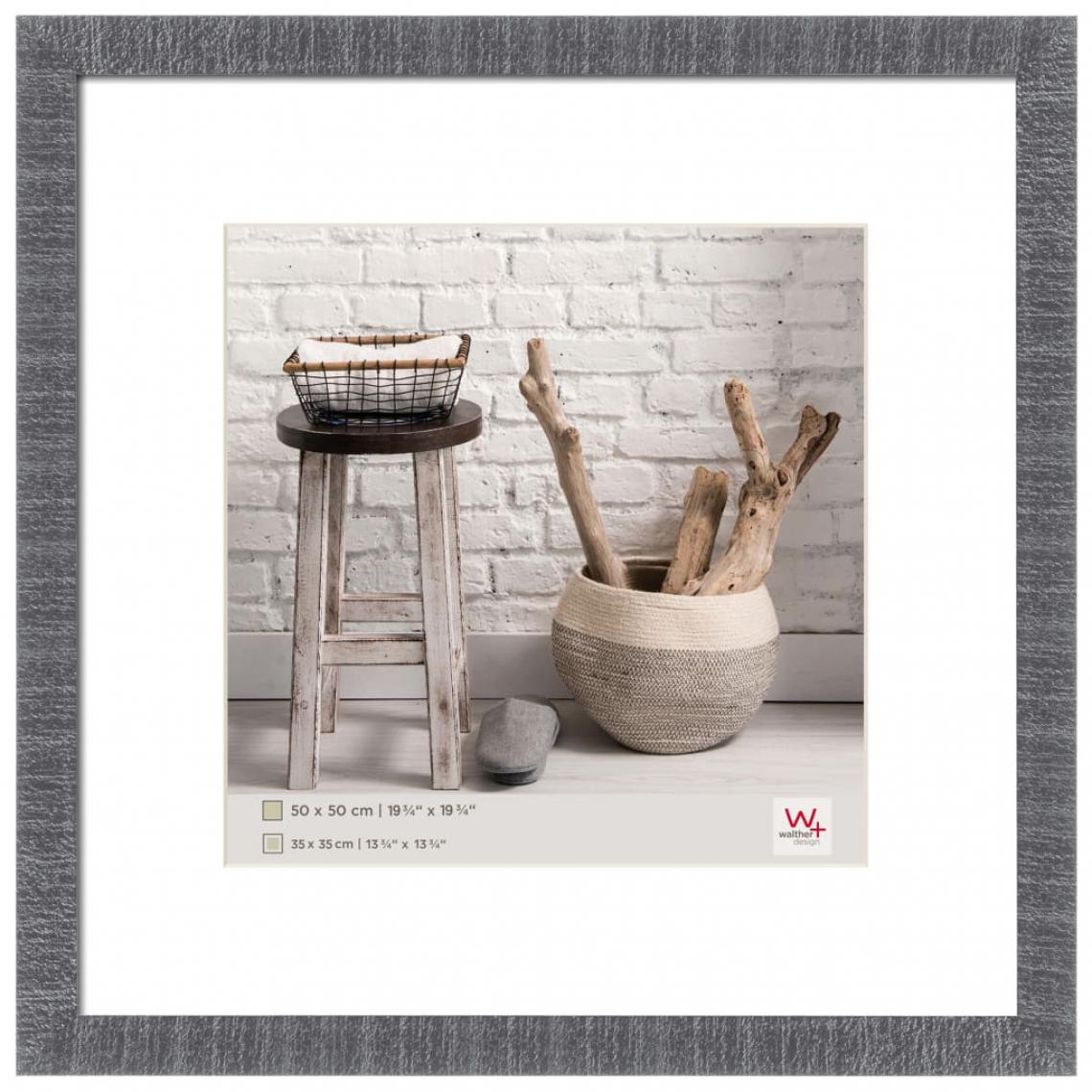 Walther - Walther Design Cadre photo Home 50x50 cm Gris - Cadres, pêle-mêle