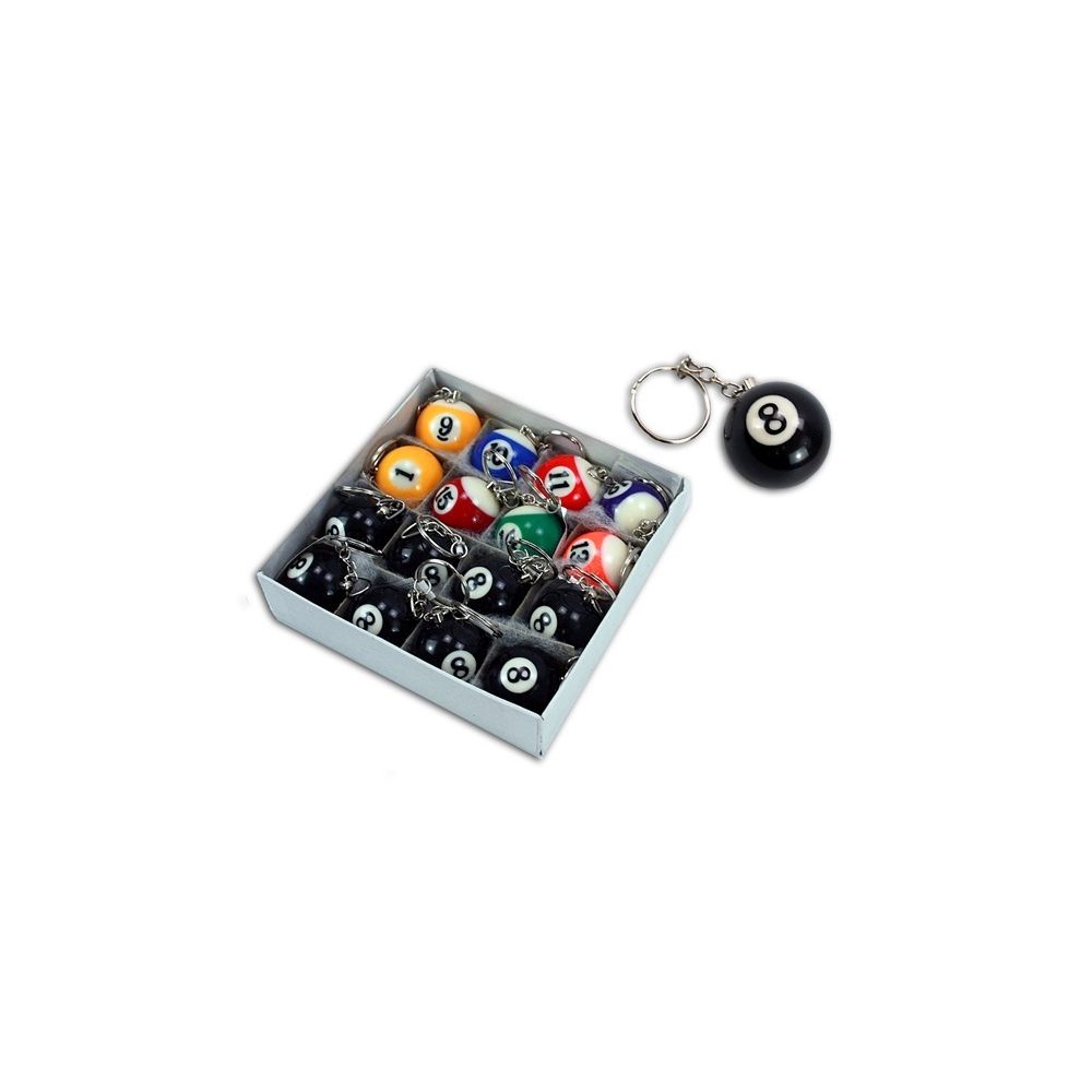 Coolminiprix - Porte-clés boule de billard Ø 3,3cm coloris assortis - Qualité COOLMINIPRIX - Objets déco