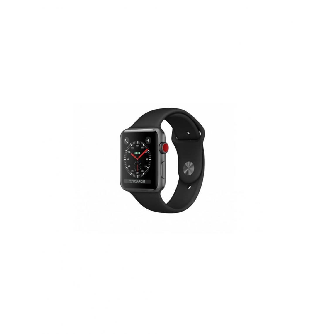 Apple - AppleWatch Series 3 - GPS - Gris Sidéral Bracelet Sport Noir - 42mm - Apple Watch