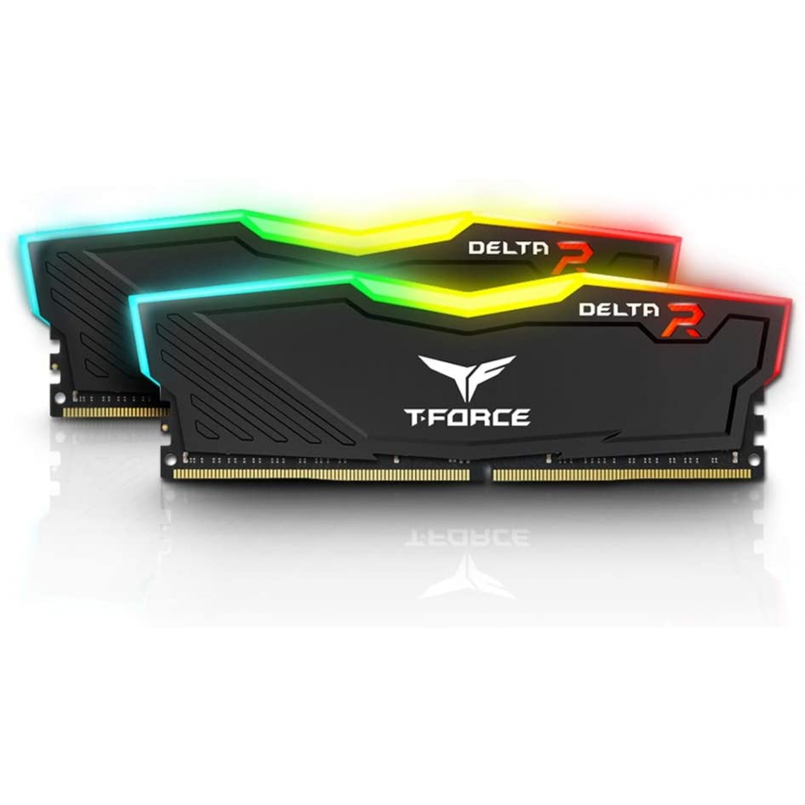 T-Force - Delta RGB - 2 x 8 Go - DDR4 3200 MHz CL 16 - Noir - RAM PC Fixe