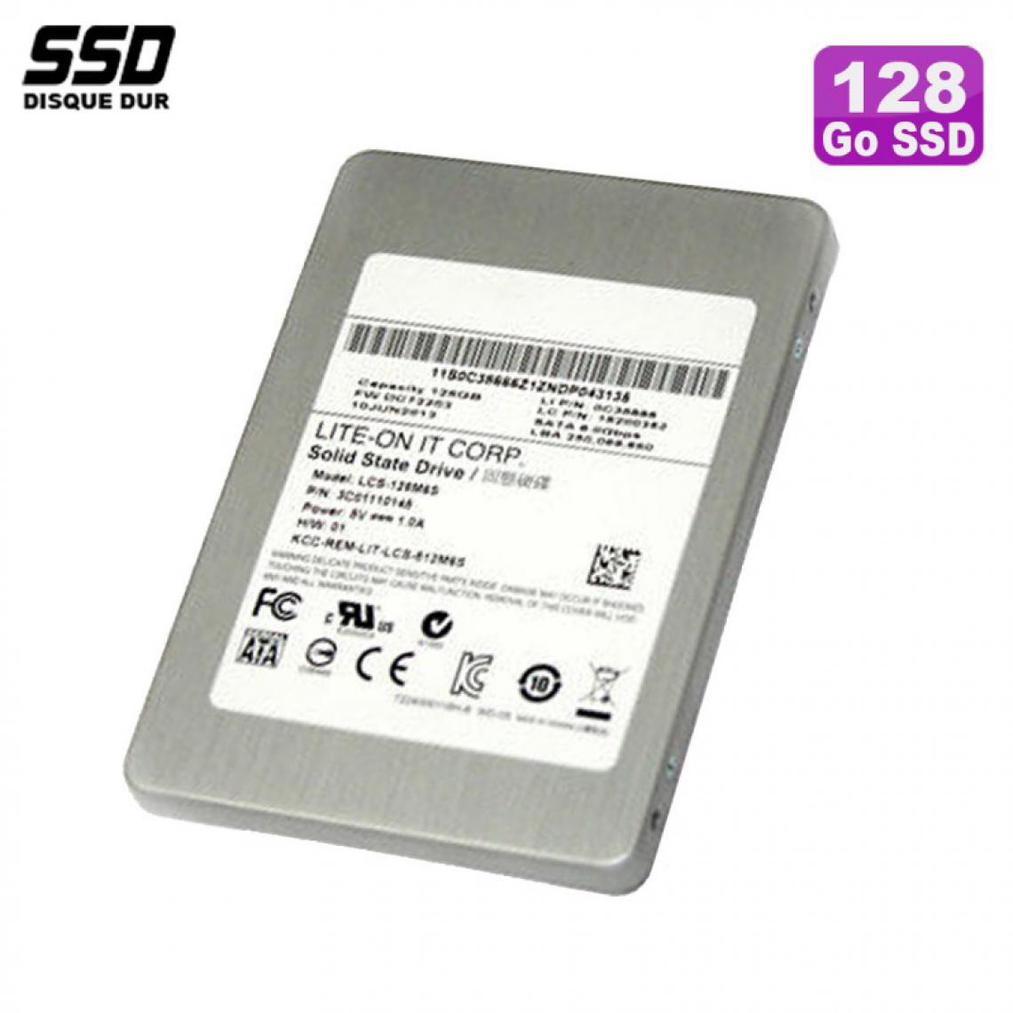 Lite-On - SSD 128Go 2.5" LITE-ON LCS-128M6S 3C01110145 0C41178 16200352 0C19816 45K0639 - Disque Dur interne