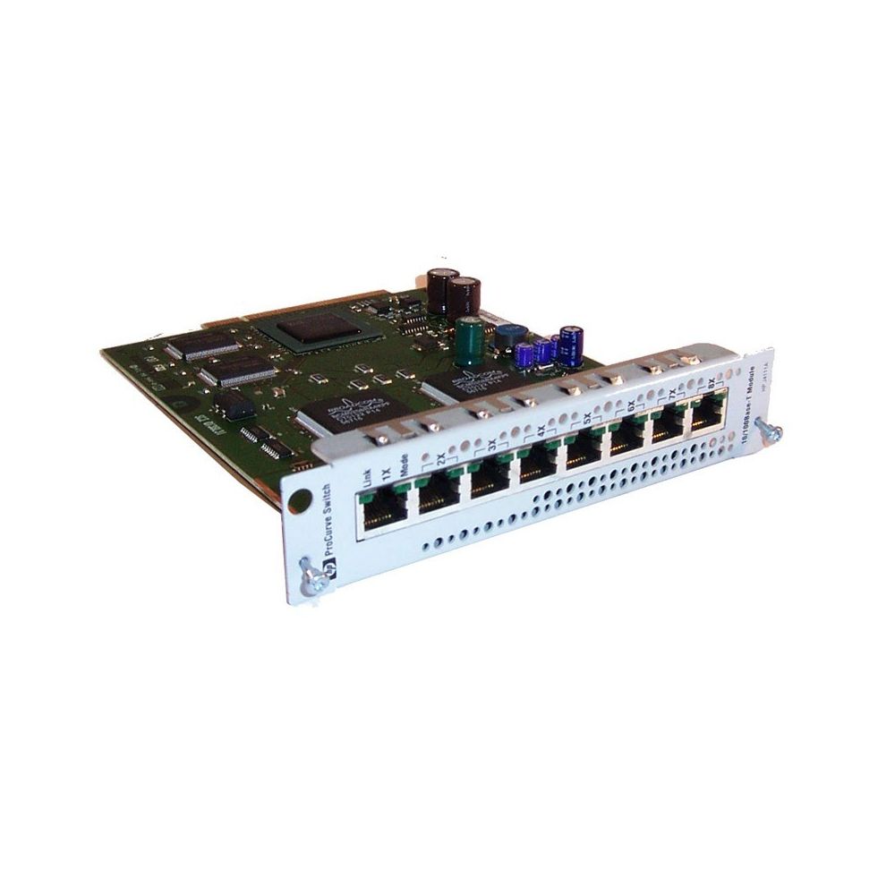 Hp - Module Rack Switch 10/100Base-T HP J4111A 8x RJ-45 ProCurve 1600M 4000M 8000M - Carte réseau