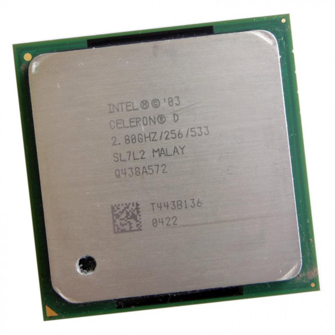 Intel - Processeur CPU Intel Celeron D 335 SL7L2 2.8Ghz 256Ko 533Mhz Socket 478 - Processeur INTEL