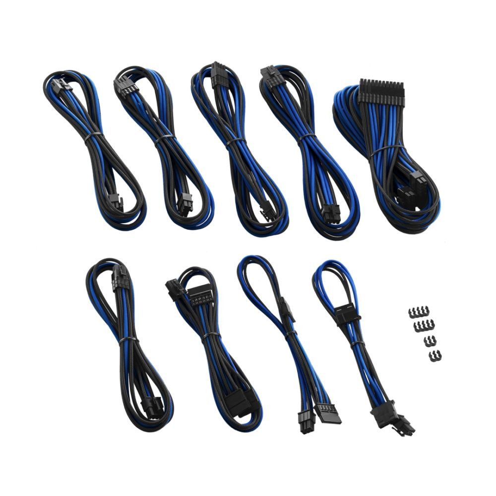 Cablemod - PRO ModMesh C-Series RMi & RMx Cable Kit - Noir / Bleu - Câble tuning PC