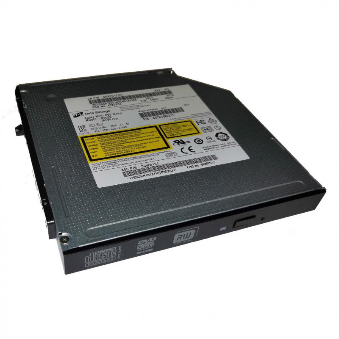 Hitachi-Lg Data Storage - Graveur SLIM DVD±RW SATA HL GTC0N SDX0H12651 45K0433 00MV943 00WH104 Lenovo - Lecteur Blu-ray