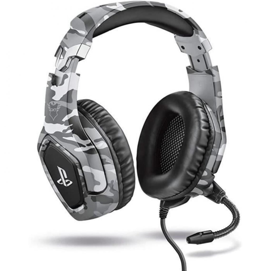 Trust - Casque-Micro Gaming - TRUST - Forze - Gris - PS4 - Ecouteurs intra-auriculaires
