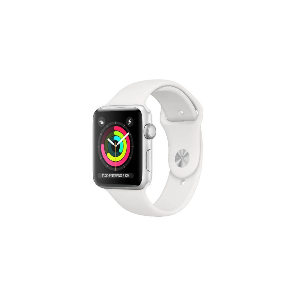 Apple - Apple Watch Series 3 GPS Argent avec bracelet blanc 38 mm MTEY2QL/A - Apple Watch