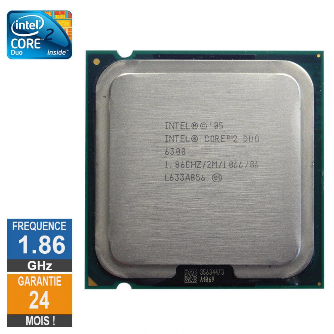 Intel - Processeur Intel Core 2 Duo E6300 1.86GHz SL9TA LGA775 2Mo - Processeur INTEL