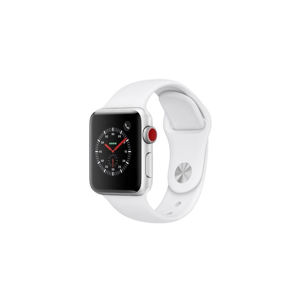 Apple - Watch Series 3 42mm GPS Alu. Argent Bracelet Sport Blanc - Apple Watch