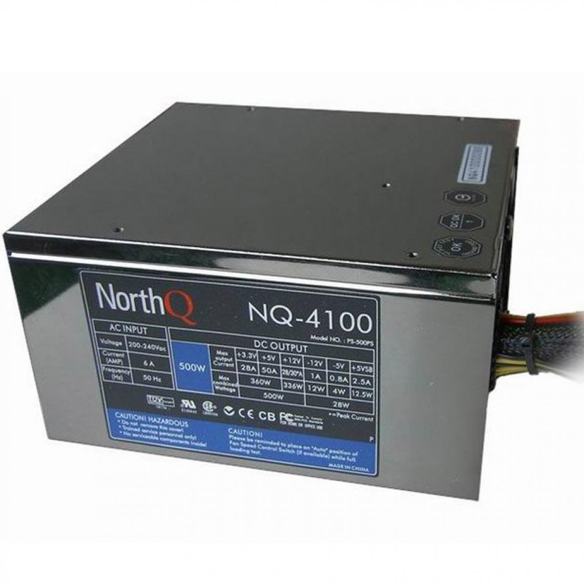 Northq - Alimentation PC ATX NorthQ NQ-4100 PS-500PS 500W Power Supply SATA Molex - Alimentation modulaire