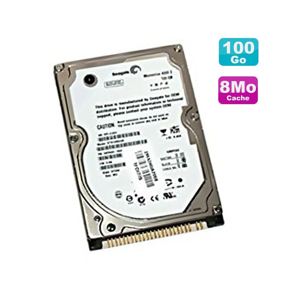 Seagate - Disque Dur PC Portable 100Go IDE 2.5"" Seagate Momentus ST9100822A 4200RPM 8Mo - Disque Dur interne