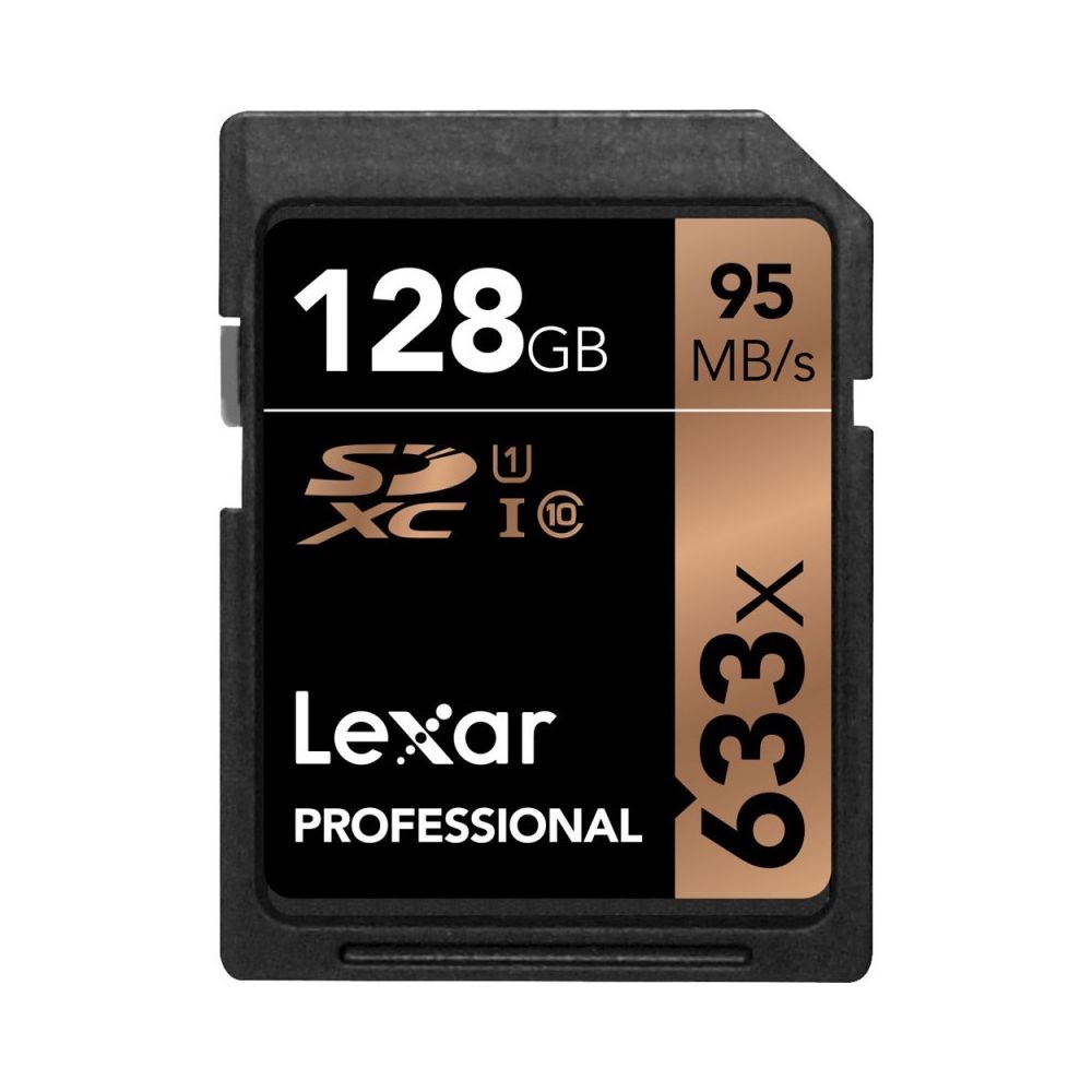 Lexar - LEXAR Carte SDXC 128 Go 633X Professional 90 Mo/s Classe 10 UHS-I U1/U3 - Carte SD