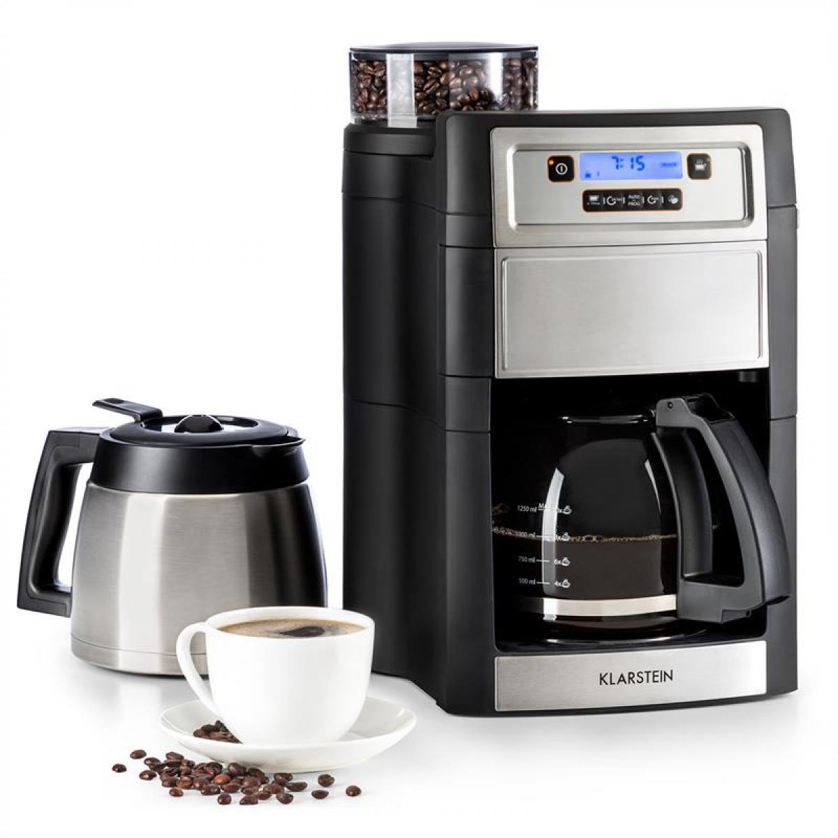 Klarstein - Klarstein Aromatica II Duo Machine à café broyeur intégré 1,25L 10 tasses - noir Klarstein - Expresso - Cafetière