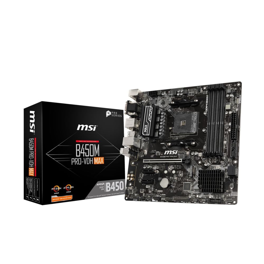 Msi - AMD B450 PRO-VDH MAX - Micro-ATX - Carte mère AMD