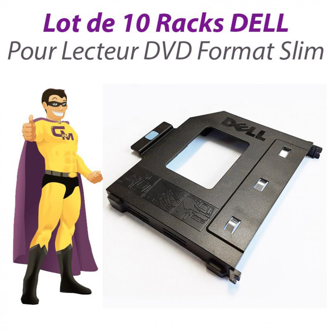 Dell - Lot x10 Rack Tray CD DVD Slim Dell Optiplex 790/7010/3020/7020/9020 SFF PB60236 - Rack amovible