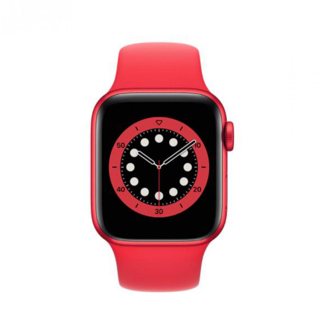 Apple - Apple Watch Series 6 40mm GPS Alu. Rouge Boucle Sport Rouge - Apple Watch