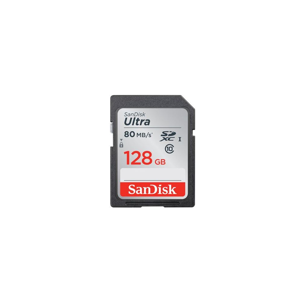 Sandisk - SDHC Ultra 80 - 128 Go - Classe 10 - Carte SDHC