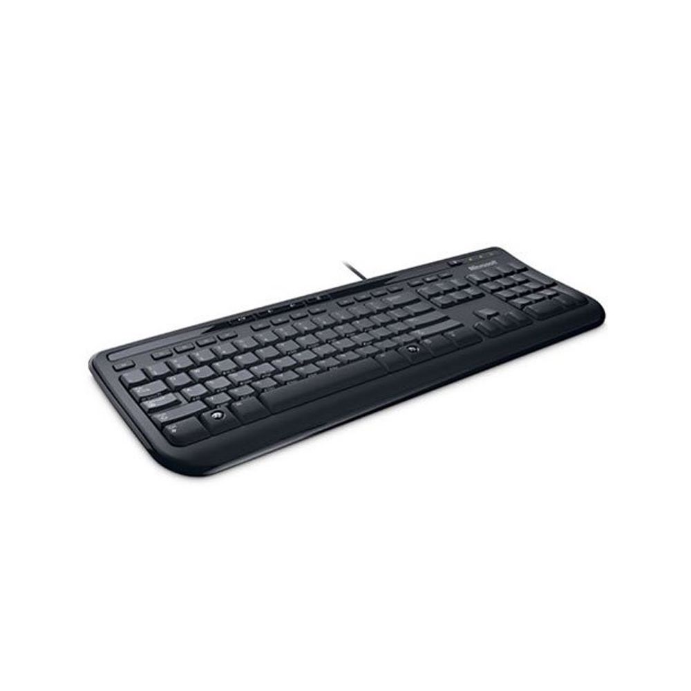 Microsoft - Clavier PC Azerty Noir USB Microsoft Keyboard 600 1366 ANB-00001 105 Touches - Clavier