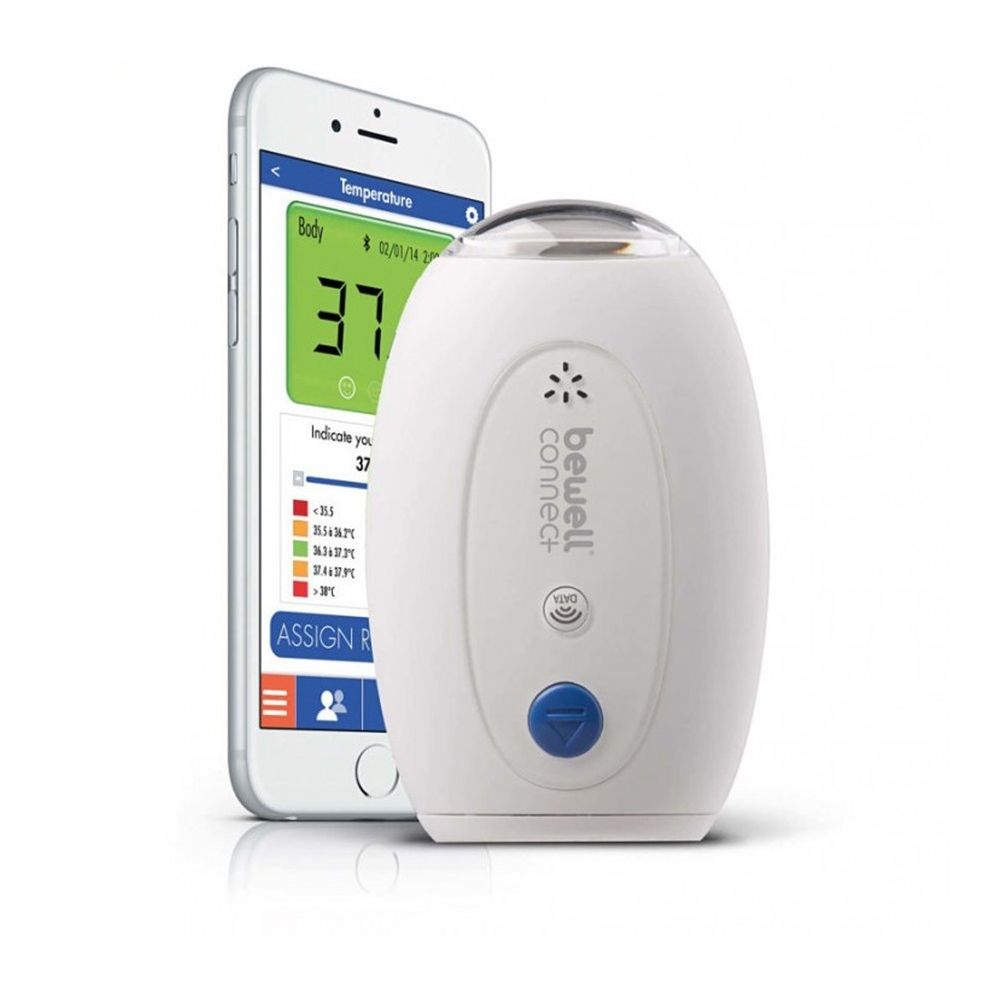 Bewell Connect - Thermomètre connecté MyThermo - BWCX10 - Blanc - Thermomètre connecté