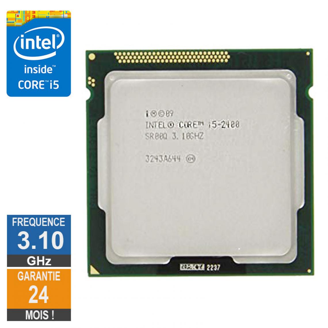 Intel - Processeur Intel Core I5-2400 3.10GHz SR00Q LGA1155 6Mo - Processeur INTEL