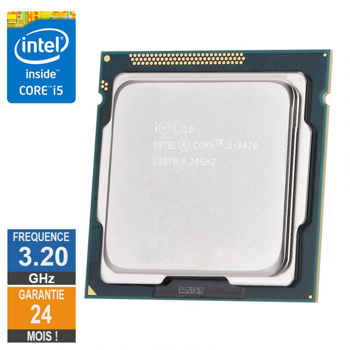 Intel - Processeur Intel Core I5-3470 3.20GHz SR0T8 FCLGA1155 6Mo - Processeur INTEL