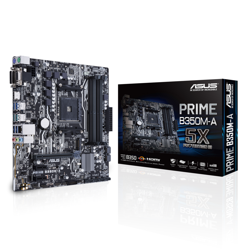 Asus - AMD B350 PRIME - Micro-ATX - Carte mère AMD