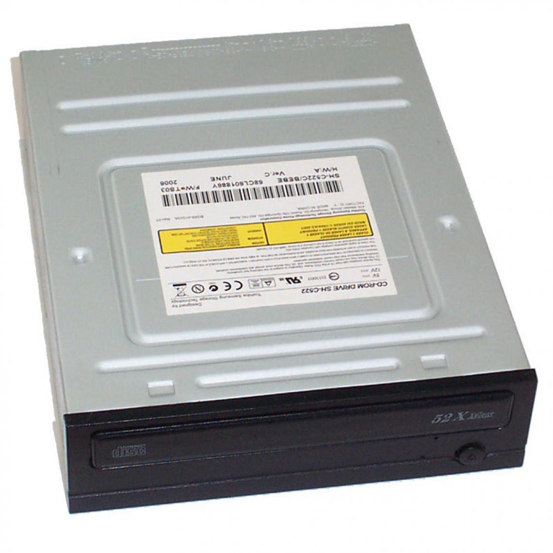 Toshiba - Lecteur CD-ROM 5.25" Toshiba Samsung SH-C522C IDE ATA 52x Interne PC Noir - Lecteur Blu-ray