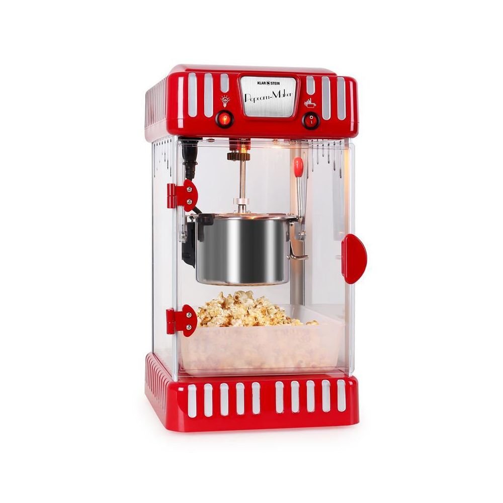 Klarstein - Klarstein Volcano Machine à popcorn style rétro bol acier inox 74ml 300w Klarstein - Cuisson festive