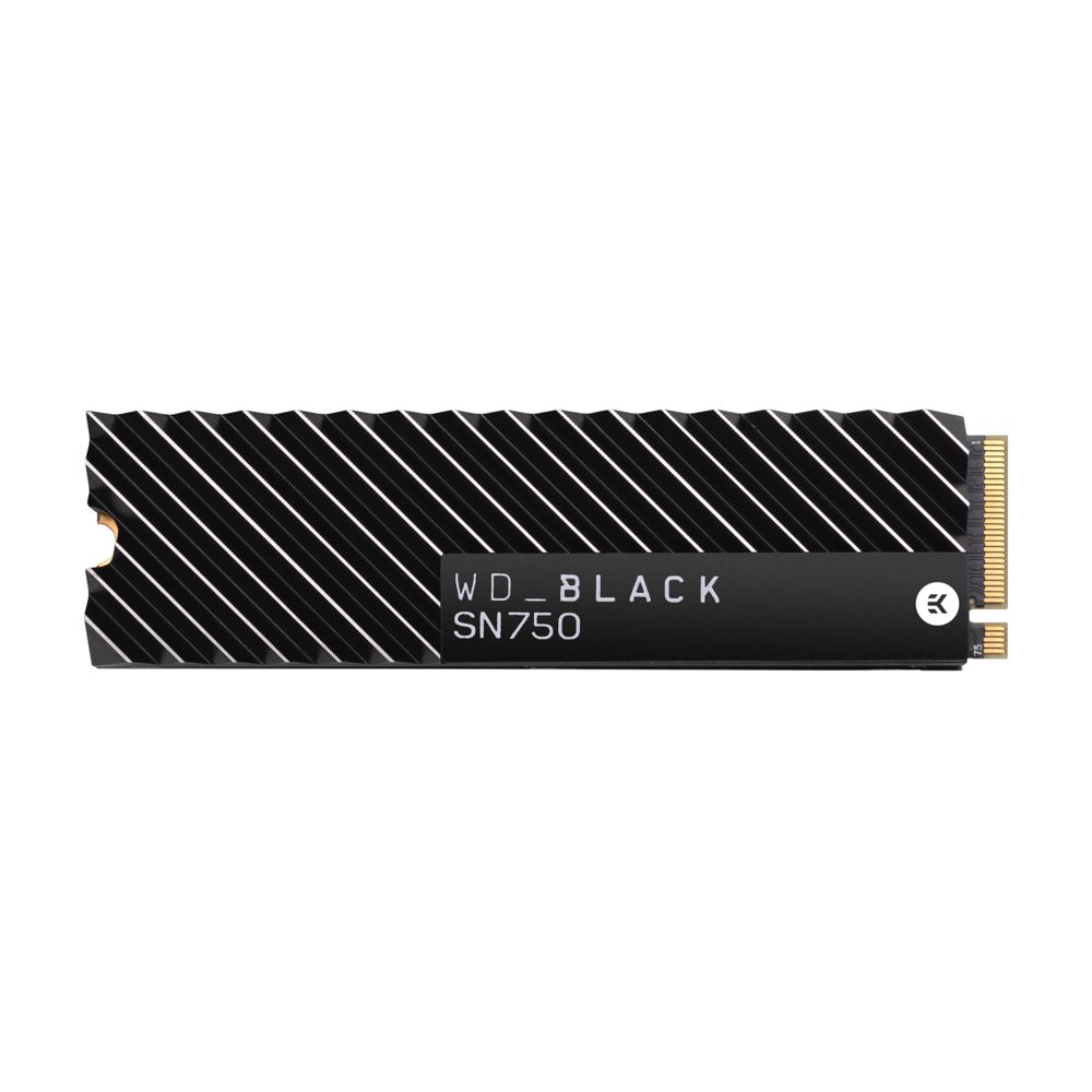 Western Digital - WD BLACK SN750 1 To M.2 PCie NVMe avec dissipateur - SSD Interne