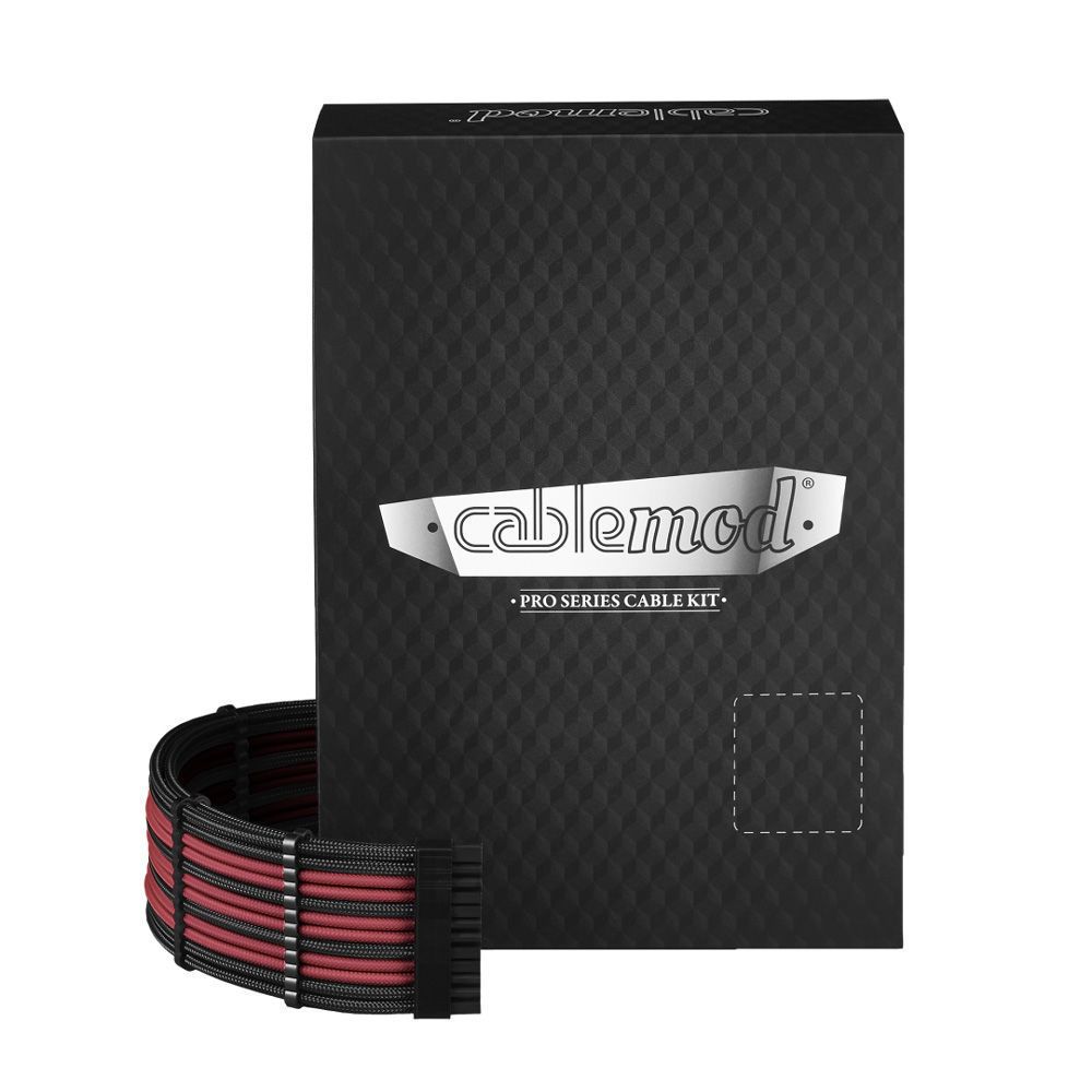 Cablemod - PRO ModMesh C-Series AXi, HXi & RM Cable Kit - Noir / Sang Rouge - Câble tuning PC