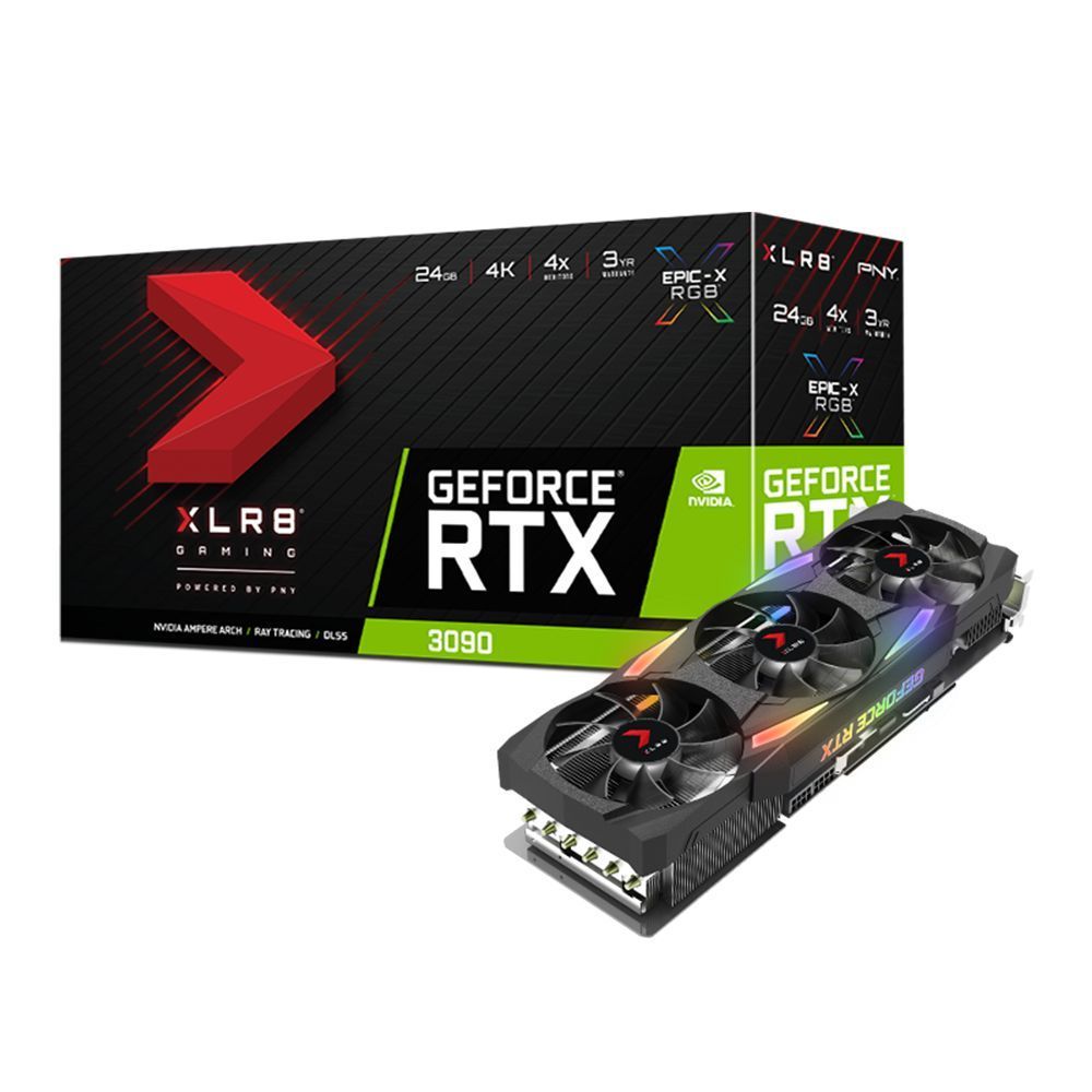 PNY - GeForce RTX 3090 - XLR8 GAMING EPIC-X RGB Triple Fan - 24Go  - Carte Graphique NVIDIA