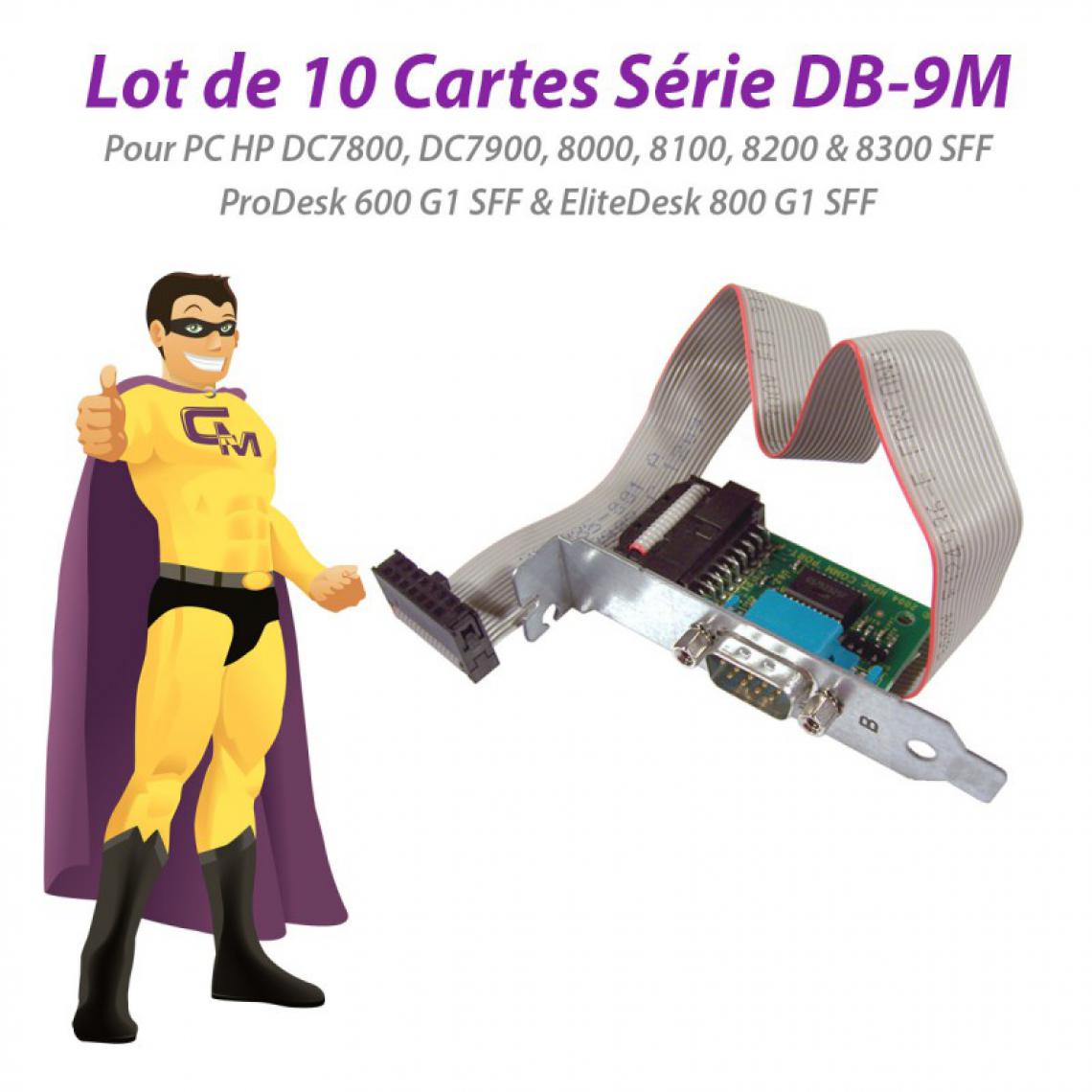 Dell - Lot x10 Cartes Add-In Série HP 383033-001 012711-001 8000 8100 8200 8300 SFF - Carte Contrôleur USB