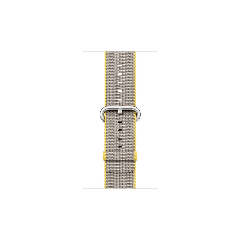 Apple - Bracelet MNKJ2ZM/A - 42/44 mm - Gris, Jaune Nylon - Accessoires Apple Watch