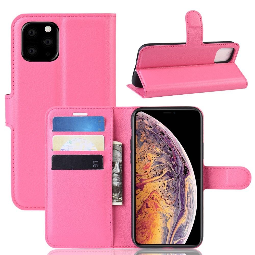 marque generique - Etui en PU couleur rose avec support pour votre Apple iPhone 6.5 pouces (2019) - Coque, étui smartphone