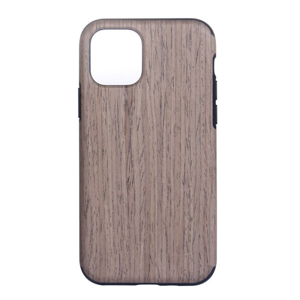 Wewoo - Coque Souple Étui de protection en bois texture TPU pour iPhone 11 Pro Rose noire - Coque, étui smartphone