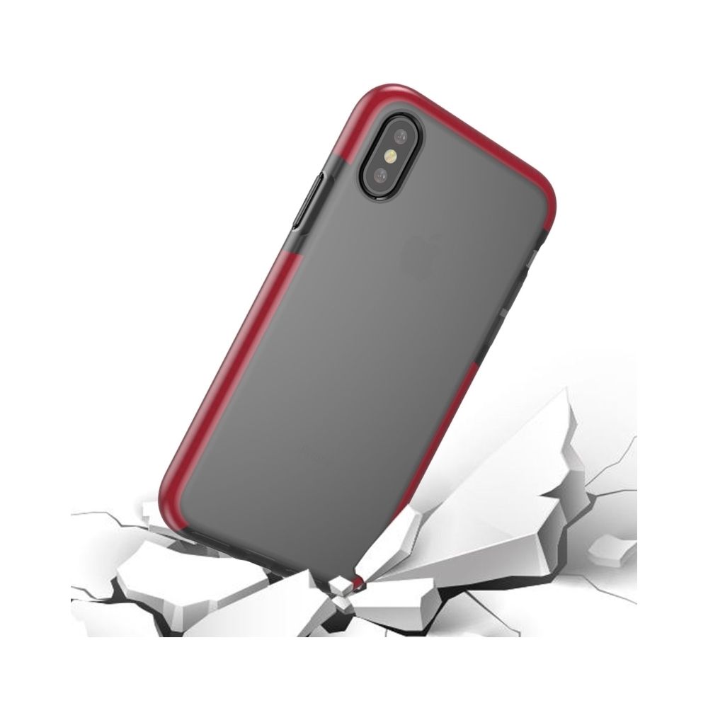 Wewoo - Coque Transparent et brun pour iPhone X Fashion Texture Anti-collision TPU Housse de protection - Coque, étui smartphone