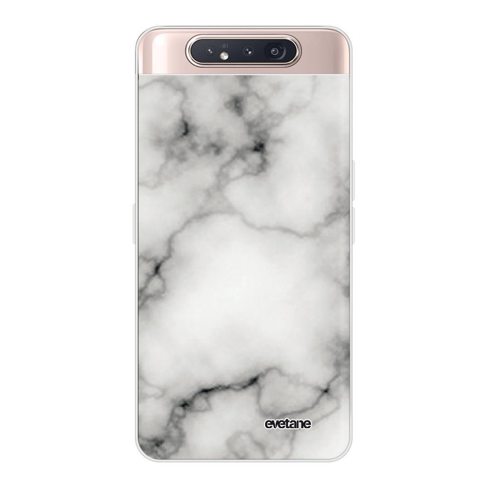 Evetane - Coque Samsung Galaxy A80 360 intégrale transparente Marbre blanc Ecriture Tendance Design Evetane. - Coque, étui smartphone