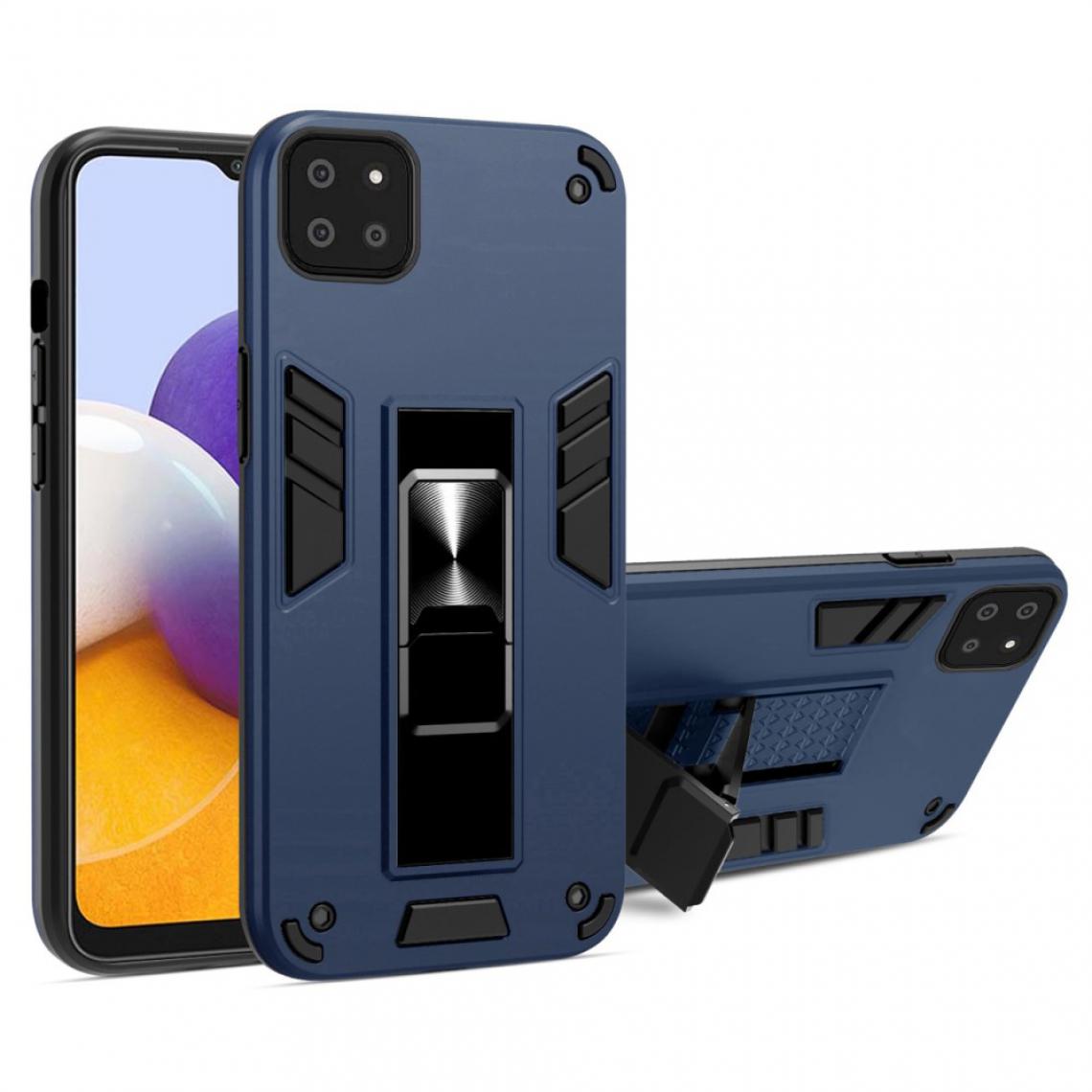 Other - Coque en TPU hybride avec béquille bleu pour votre Samsung Galaxy A22 5G (EU Version) - Coque, étui smartphone