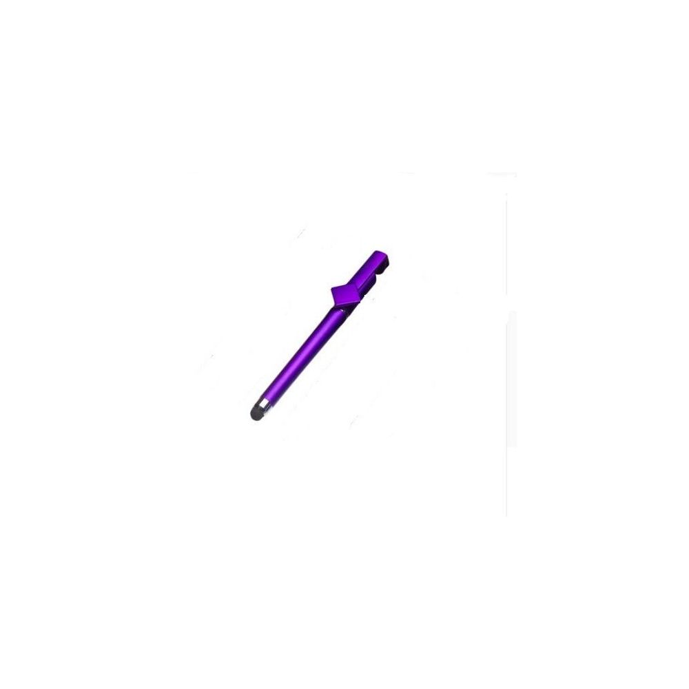 Sans Marque - Stylet stand stylo tactile 3 en 1 violet ozzzo pour alcatel one touch m'pop - Autres accessoires smartphone