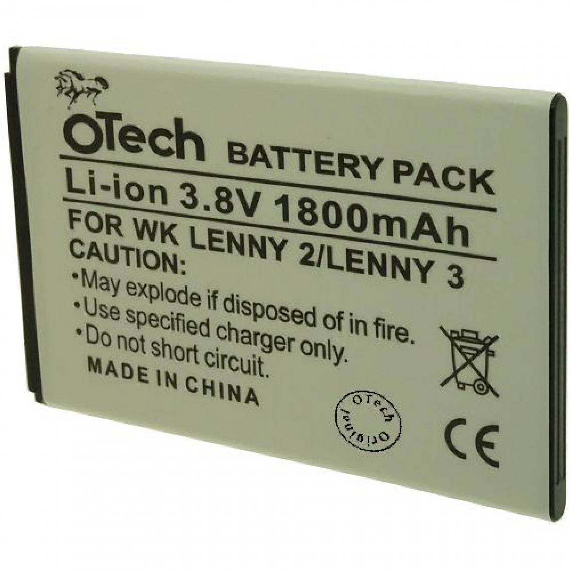 Otech - Batterie compatible pour WIKO LENNY 3 - Batterie téléphone
