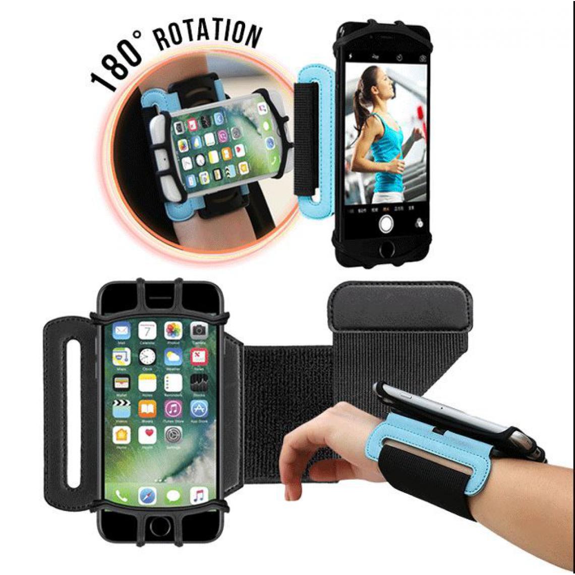 Ozzzo - Etui brassard sport bras rotative ozzzo noir pour Oppo A12S - Coque, étui smartphone